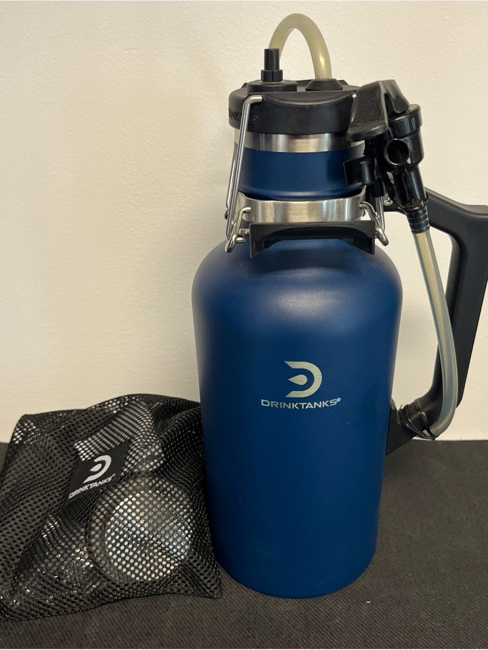 Blue DrinkTanks 64 oz Vacuum Insulated Growler Durable Leakproof (B5)